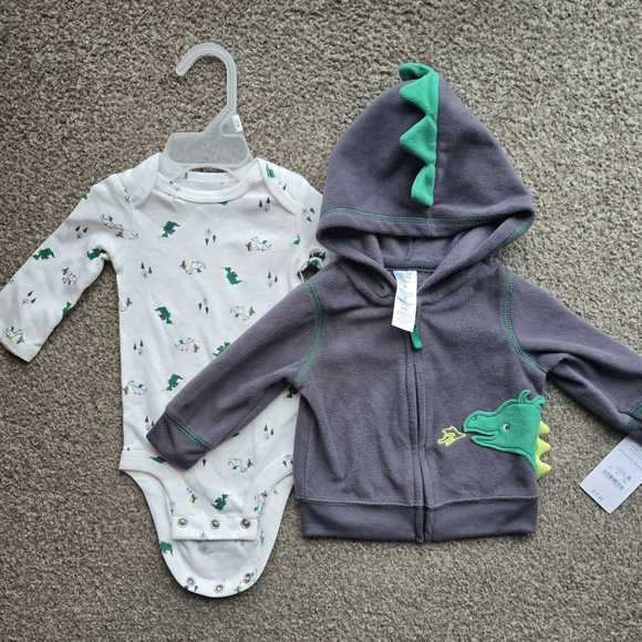 Just One You By Carters Other - Dragon Baby Onesie and Hoodie Set